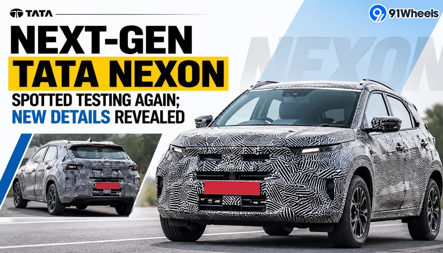 Next-gen Tata Nexon Spotted Testing Again; New Details Revealed